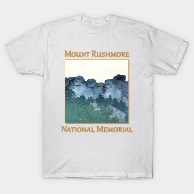 Mount Rushmore National Memorial T-Shirt by WelshDesigns